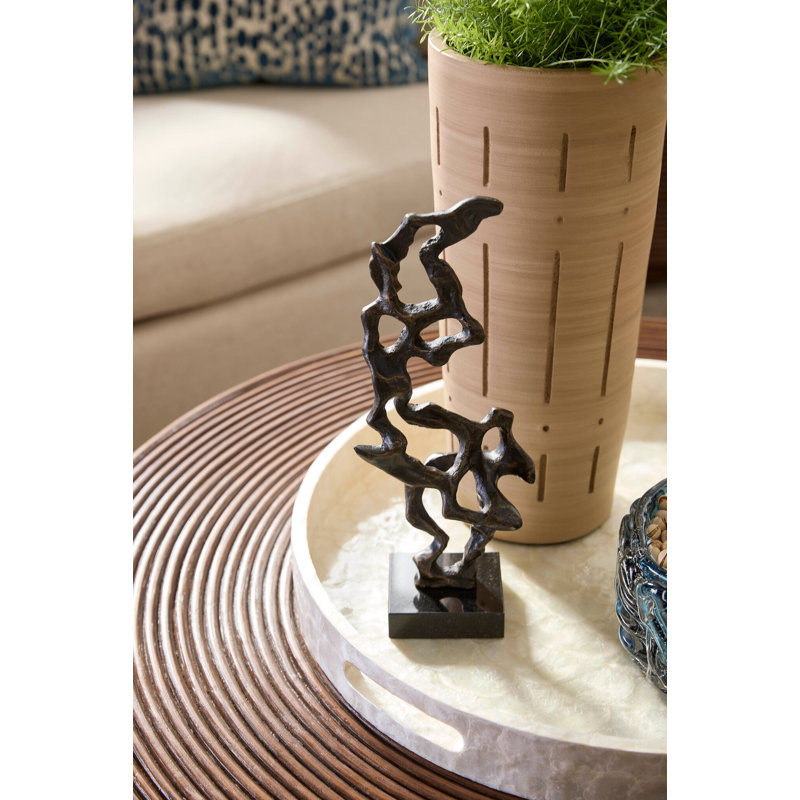 Madeira Handmade Ceramic / Porcelain Table Vase, 21" H x 8" W x 8" D