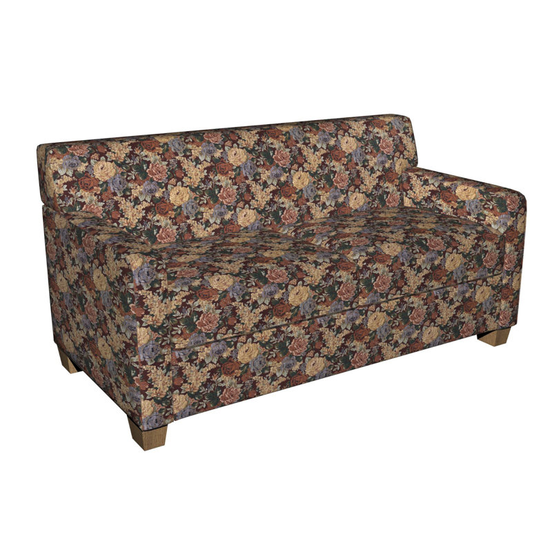 Tissu de tapisserie de cabine, Rouge foncé, bleu marine