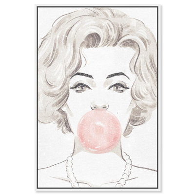 Oliver Gal Pop Bella Fashion - Diamond Dust Framed Canvas Art