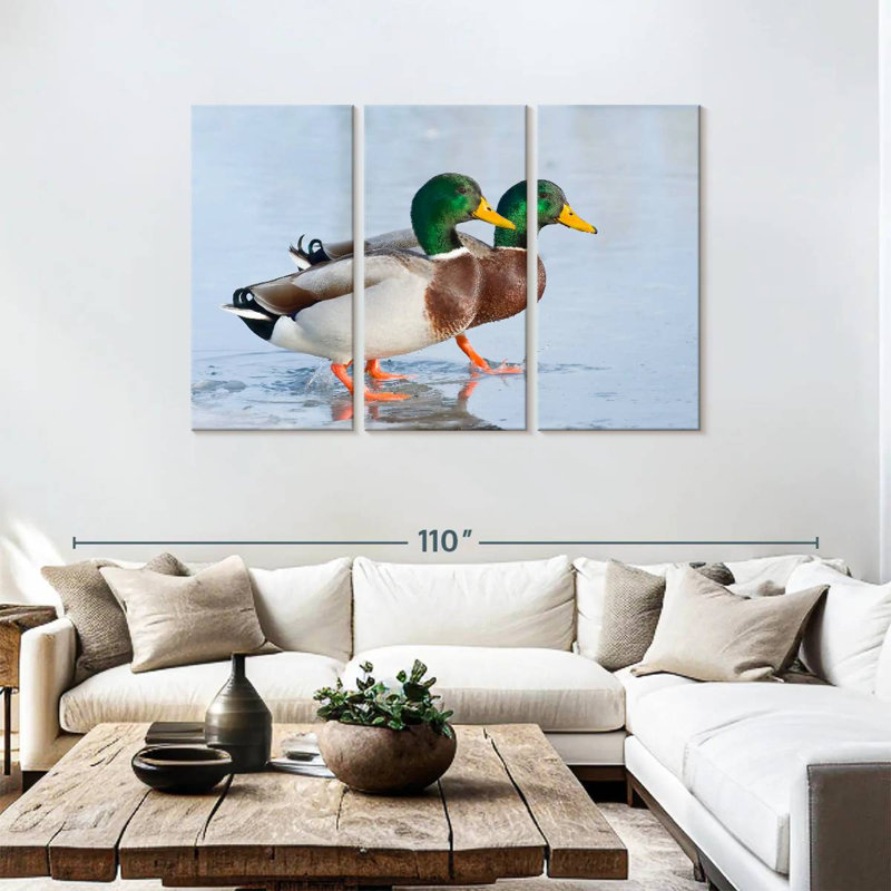 Brampt Mallard Duck Duo, 48" H x 74" W