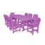 Ensemble de salle à manger 9 pièces 44 po x 94 po Heritage-109787845-125118830