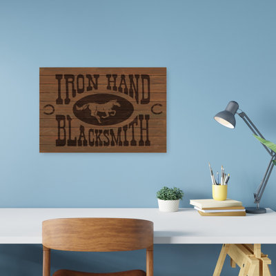 «Yee Haw», impression d'art mural rétro «Blacksmith Horse»