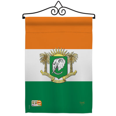 Impressions décoratives de polyester de 2 côtés 19 x 13 po  drapeau de jardin