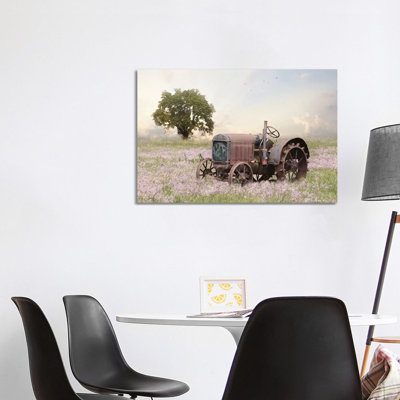 Tractor At Sunset by Lori Deiter - Print on Canvas