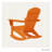 POLYWOOD Nautical Adirondack Rocking Chair-50289051