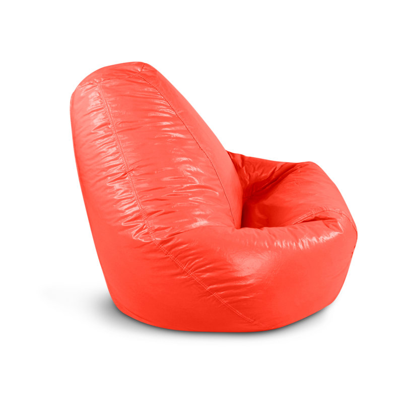 Faux Leather Bean Bag Chair & Lounger, Lipstick Faux Leather