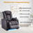 Power Reclining LED Lighted Home Theater Seating-1504234784