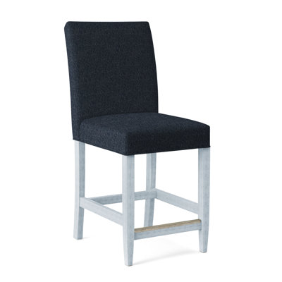 Manhattan Upholstered Stool with Solid Wood Frame