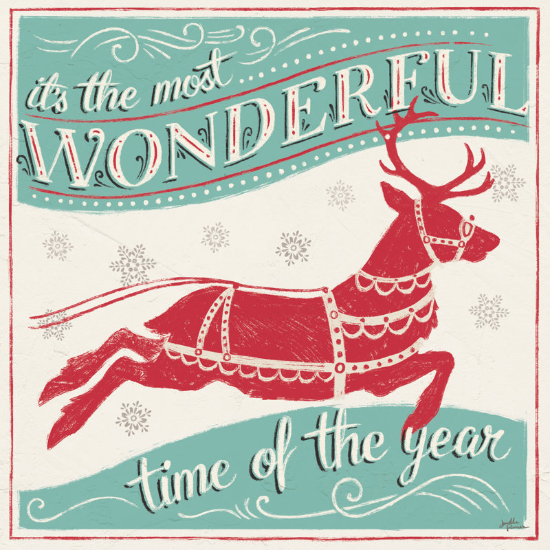 Merry Little Christmas IV by Janelle Penner - Wrapped Canvas Print, 91cm H x 91cm W x 3.8cm D