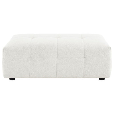 Repose-pieds rectangulaire rembourré Nuss Boucle