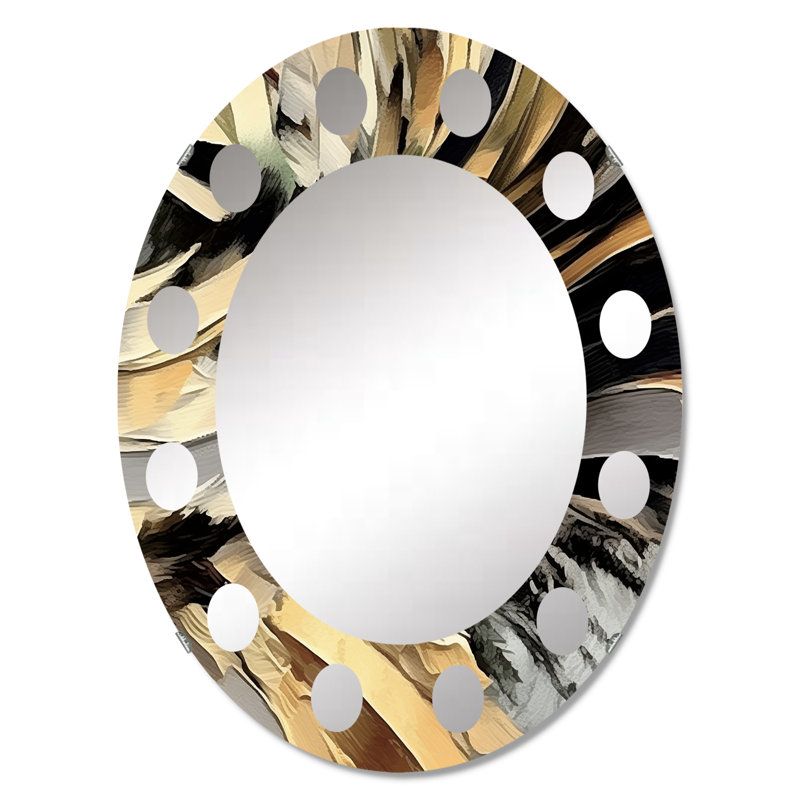 Wenslow - Miroir mural moderne ovale, 36 po x 24 po