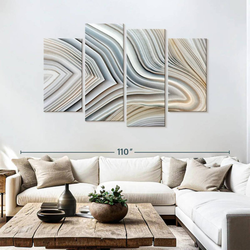 Agate Stone, 54" H x 84" W