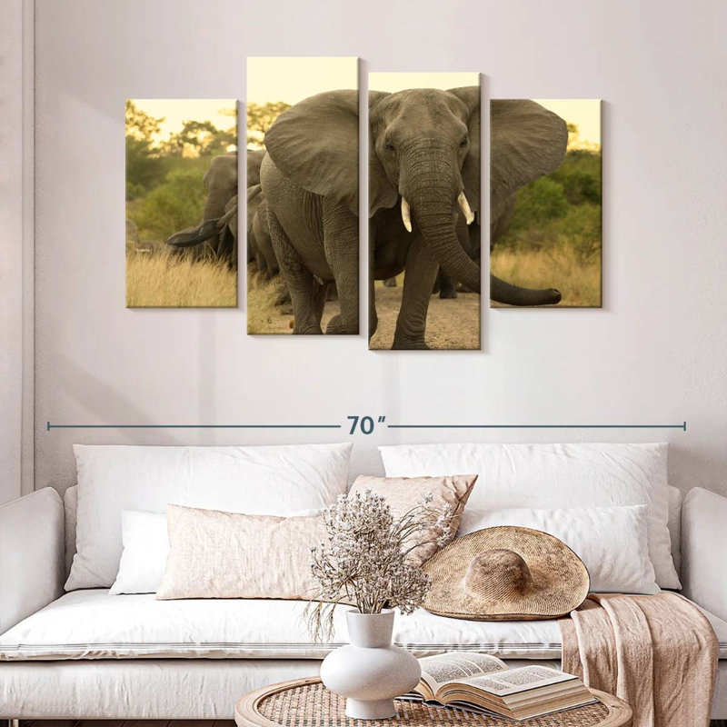 Brampt The Elephant Walk, 32" H x 52" W