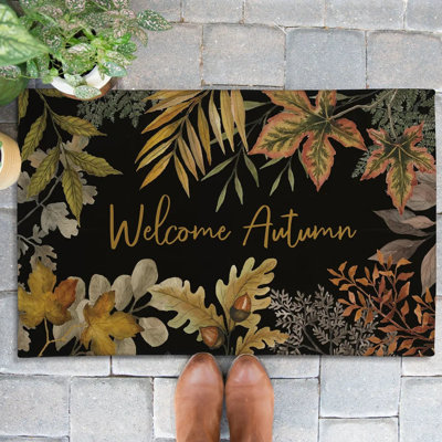 Sophisticated Autumn Outdoor Door Mat
