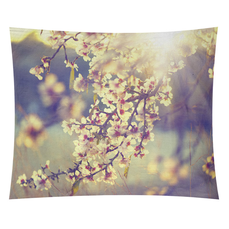 Tapisserie de fleurs cerises Bourbeau, H 27,5 po x l 37,5 po, Intérieur