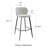 Granger Upholstered Counter Stool with Metal Frame-856091853-856091855