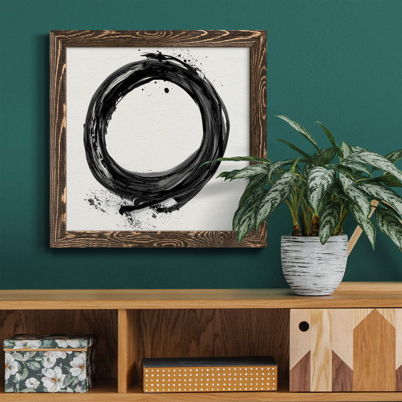 Palmier I - reproduction d'art sur toile encadrée, H 31,5 po x l 31,5 po x P 1,5 po, Encadré de bois de noyer