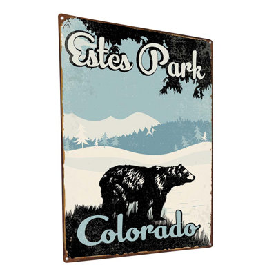«Estes Park Bear», impression sur métal