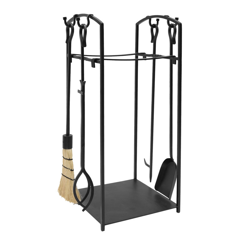 Ensemble d'outils de foyer 4 pièces Antonucci, H 32 po x l 14 po x P 14 po