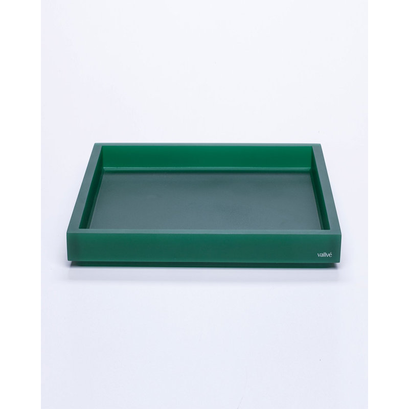 Plateau d’accessoires pour salle de bain border thé Metro, Vert