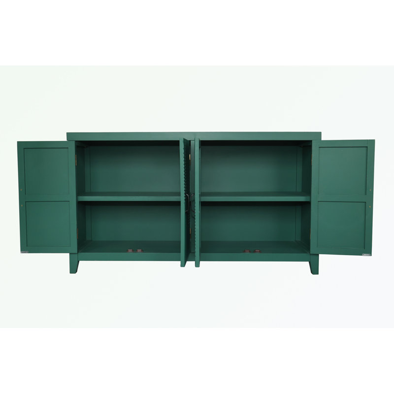 sideboard with 4 doors and metal handles
