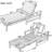Acacia Wood Adjustable Backrest Outdoor Lounge Chair,Suitable for Gardens,Terraces,and Poolside Areas-114605939