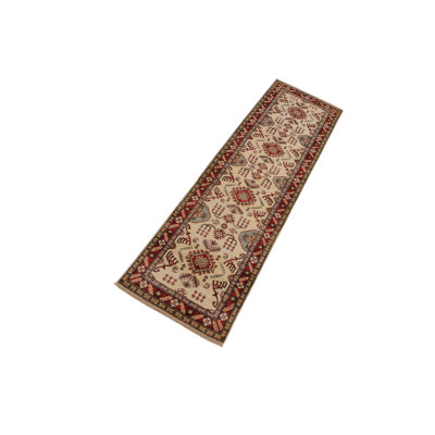 Tapis ivoire / rouge en laine 2 pi 8 po x 9 pi 8 po Fairhill Southwestern