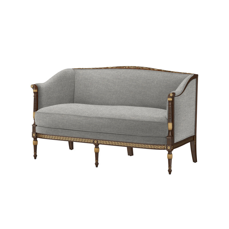 Undulating Loveseat, Merino Porcelain (Performance fabric)