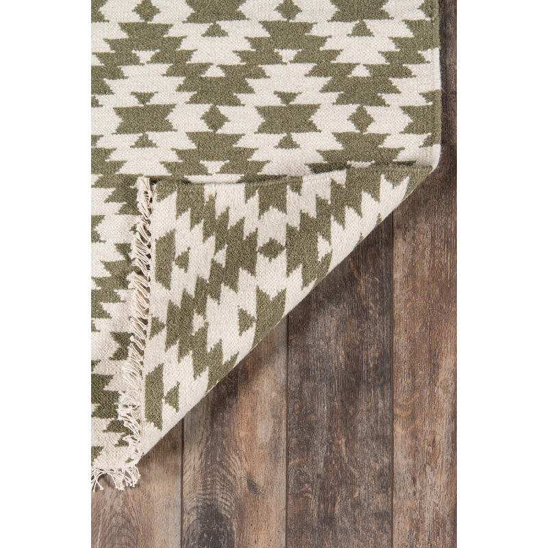 Thompson Wool Geometric Area Rug, Rectangle 7'6" x 9'6"