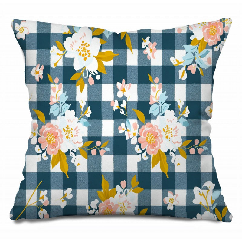 Coussin Floral, H 18 po x l 18 po