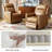 Regazzi Top Grain Leather Swivel Power Recliner-98387623