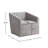 Nice Modern Upholstered Barrel Armchair, 360° Swivel-840522053