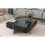 Table basse au design unique avec 4 compartiments de rangement cachés, table basse carrée-938318020