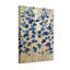 Plantes et fleurs fleurs bleues sur fond doré