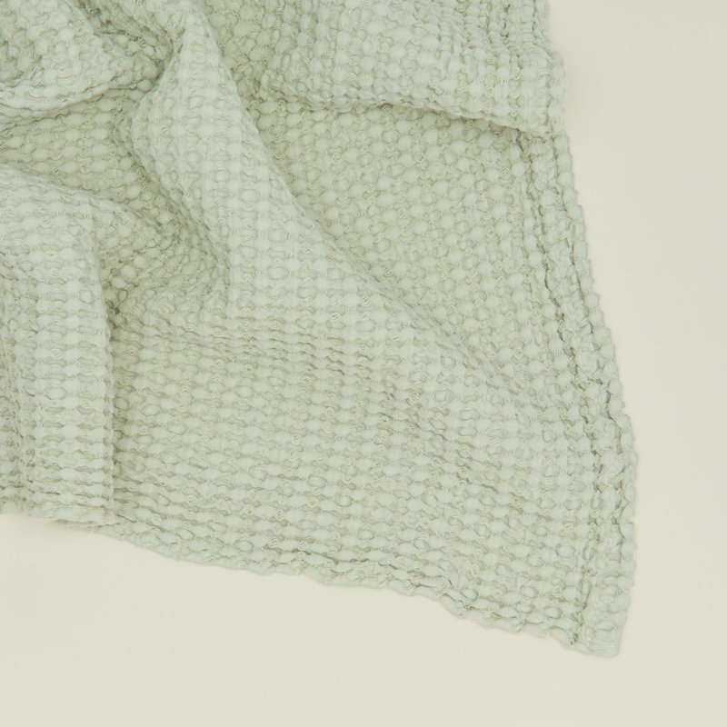 Débarbouillette simple en coton, Sauge, Essuie-mains - paquet de 1