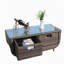 Table basse avec verre trempé