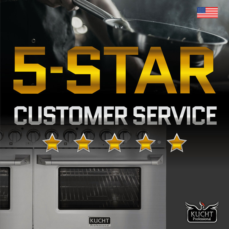 Kucht 48'' W Dual Fuel Range, Red, Natural Gas