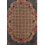 Antique French Savonnerie Rug, Rose Medallion In Sky Blue And Coral - Rug & Kilim