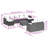 Vidaxl Garden Sofa Set Grey