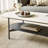 Cedric Sintered Stone Oval Coffee Table
