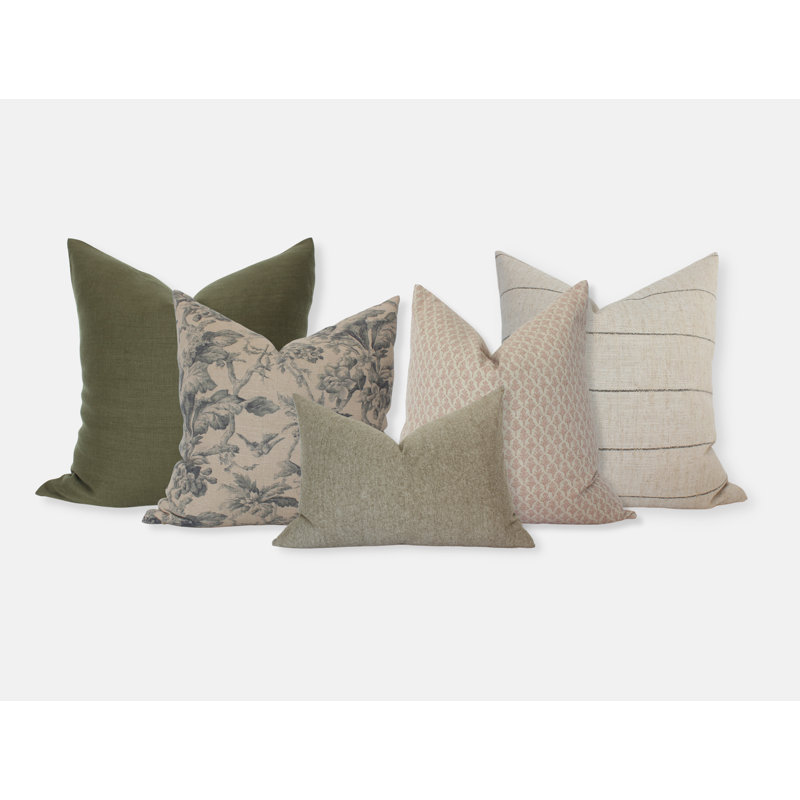 Bed Pillow Covers, Olive Pillow Set