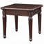 Espresso End Table with Turned Leg