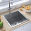 Belfry Kitchen Marcellina  400mm W Steel Flush Kitchen Sink-986860172
