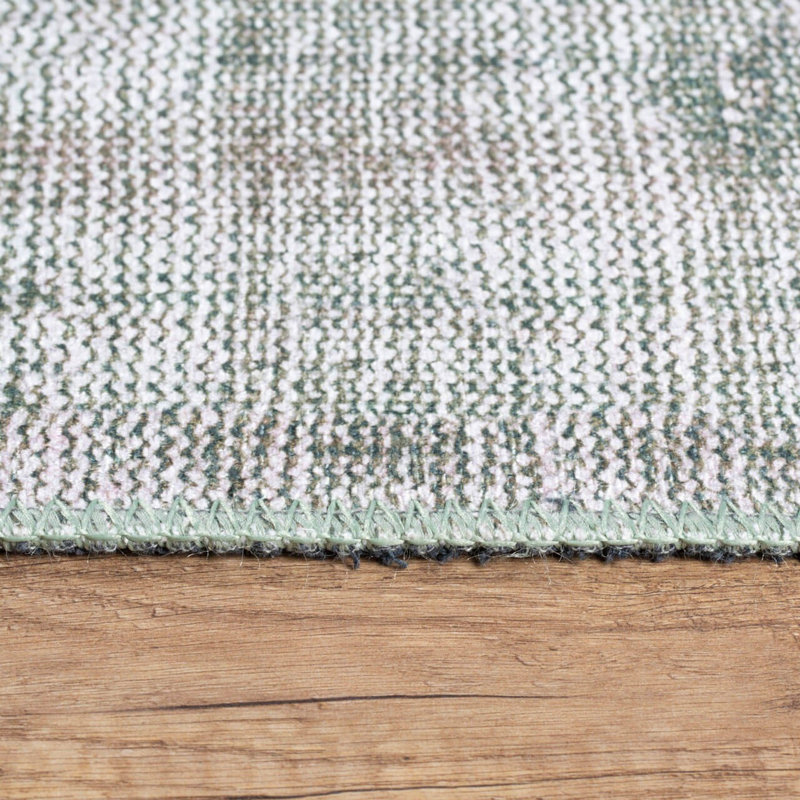 Premium Machine Washable Carpet, 4.6 x 6.2 Feet, 100% Polyester, 1850 g/m² | Pile Height: 0.2 Inches | Eco-Friendly Recycled Poly Cotton Underside | Perfect for Living Room, Bedroom, and High-Traffic Areas