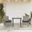  Chaises de patio avec coussins 2 pièces en rotin de polyester gris-433990629
