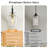 Levona Clear Bell Pendant Light, E26 Base, 9.8" Dia X 55.3" H-393457117