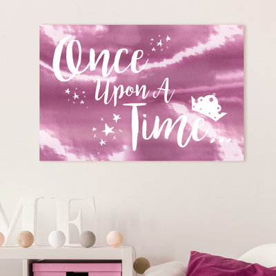 « once on a time », art sur toile en vinyle Amherst