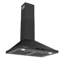 Cosmo 30 po Hotte de cuisine murale sans conduit de la collection Vista Cfm, commandes tactiles, lumières DEL, noir mat