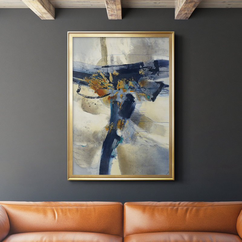 " Blast ", Gold, 36.5" H x 26.5" W x 1.25" D