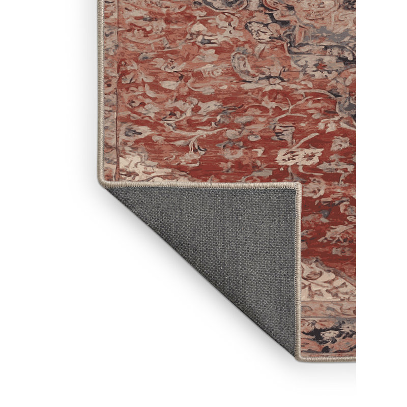Tapis brun soyeux et moelleux, Rond 8 pi